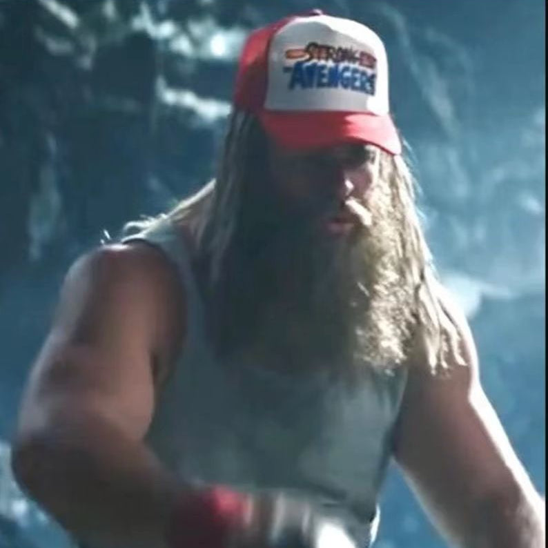 Casual Thor Strongest Avenger Net Hat