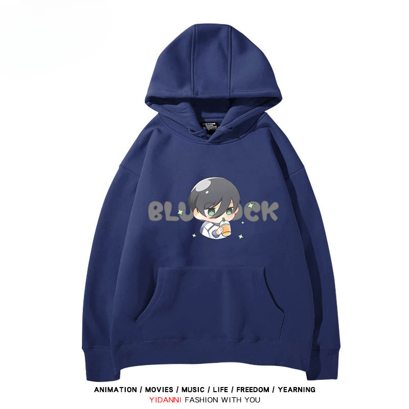 Cute Anime Graphic Print Pullover Hoodie
