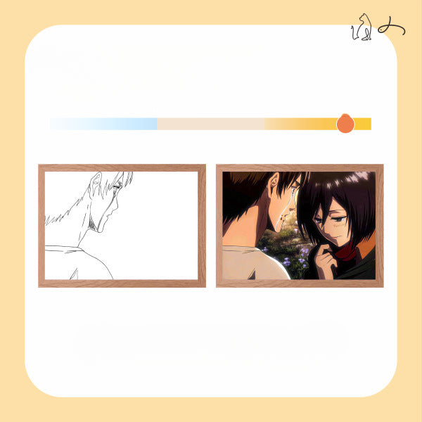 Decorative Anime Photo Frame Dimming Light