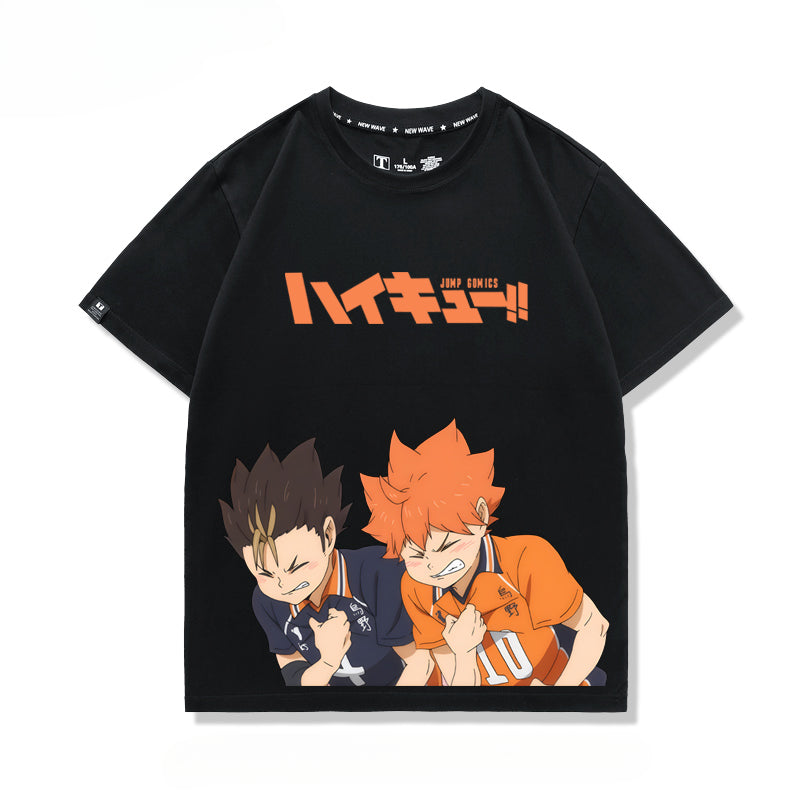 Unisex Anime Pattern Cotton Short Sleeve T-Shirt