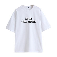 Felix Round Neck Letter Printed Short-sleeved T-shirt