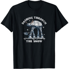 AT-AT Walker Dashing Through The Snow T-Shirt