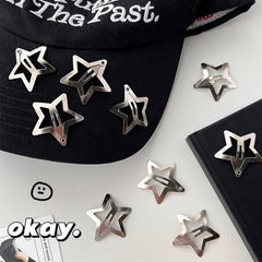 Y2K Star Hair Clips