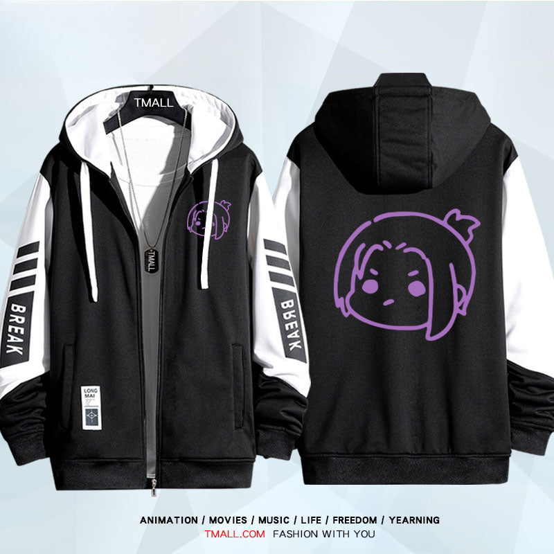Unisex Anime Nagi Hooded Loose Jacket