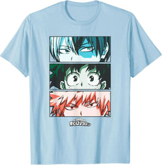 Todoroki Deku Bakugo Eyes Anime T-Shirt