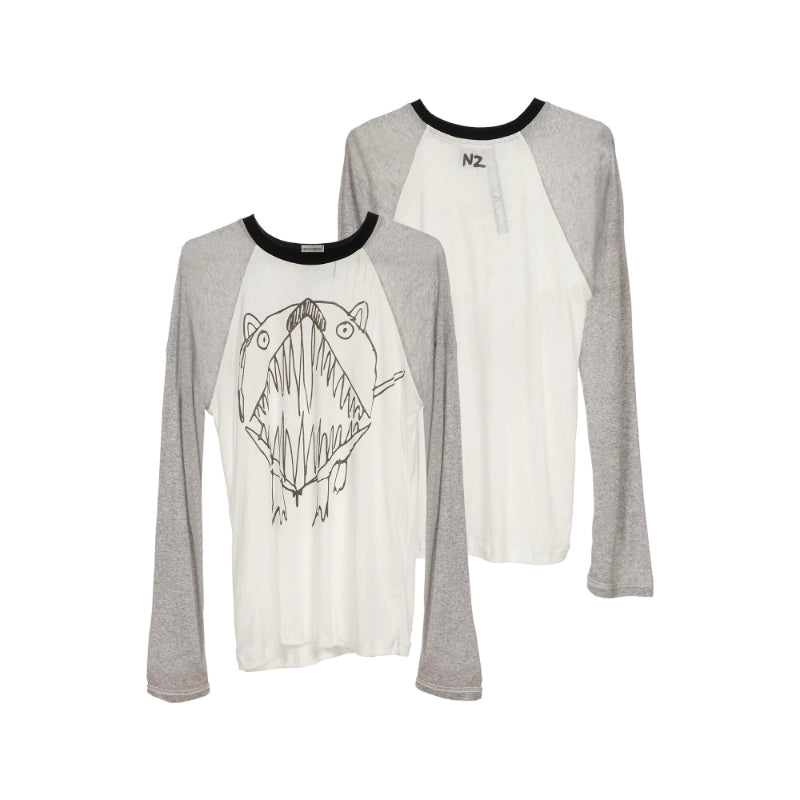 Martin Same Color Block Long-sleeved T-shirt