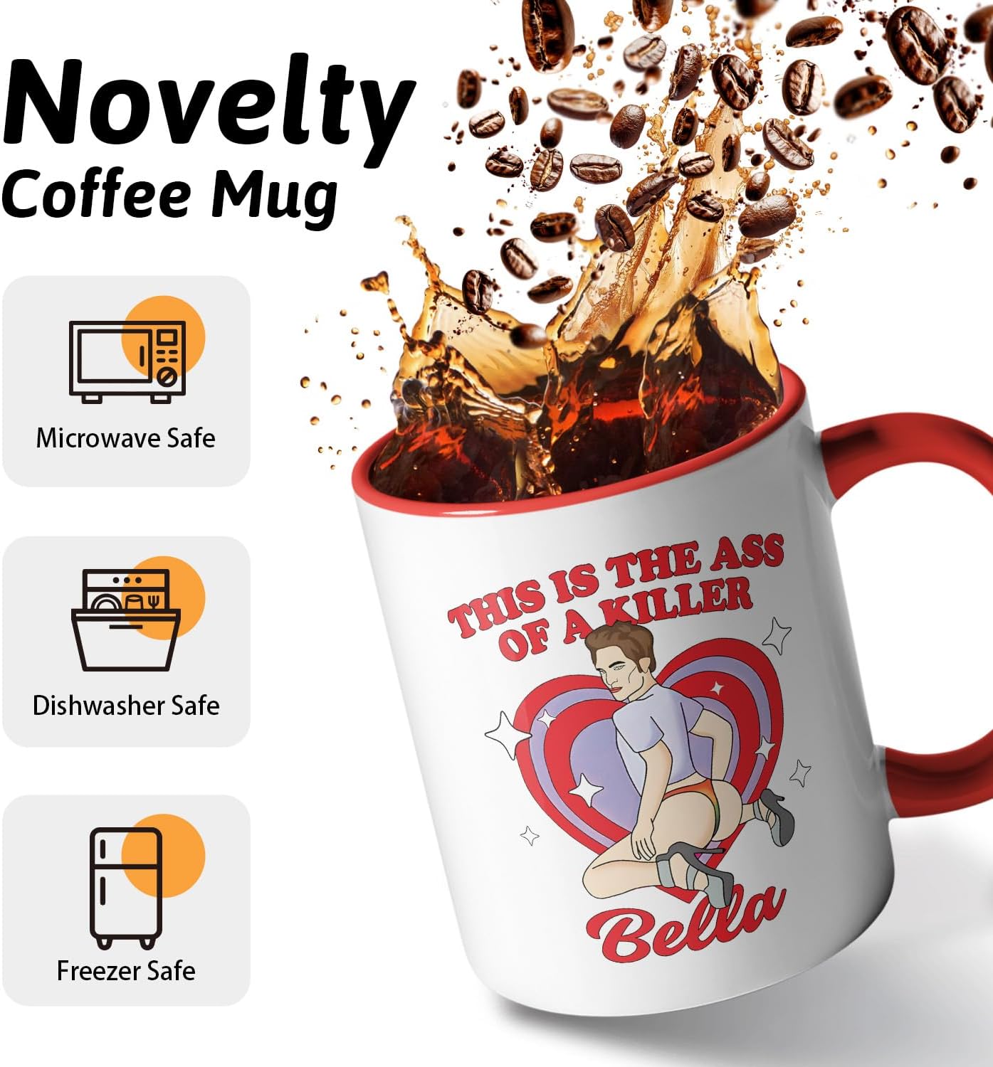 This is the Ass of a Killer Bella Funny Humorous Office Coffee Mug Tea Cup