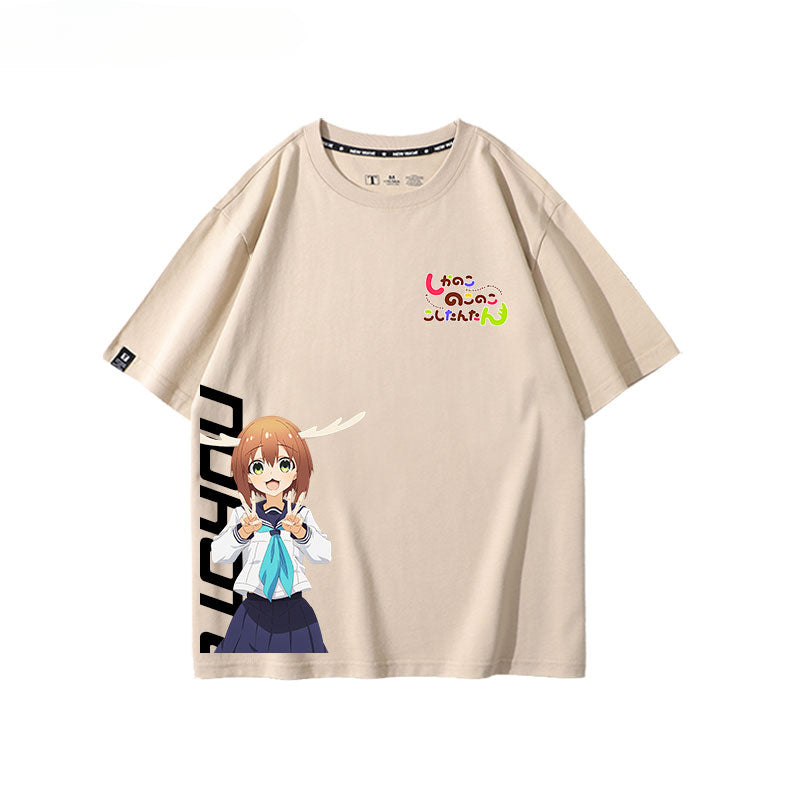 Women's Anime Cotton Short-sleeved Tee