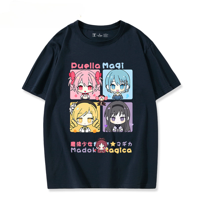 Cute Girls Anime Print Cos T-shirt
