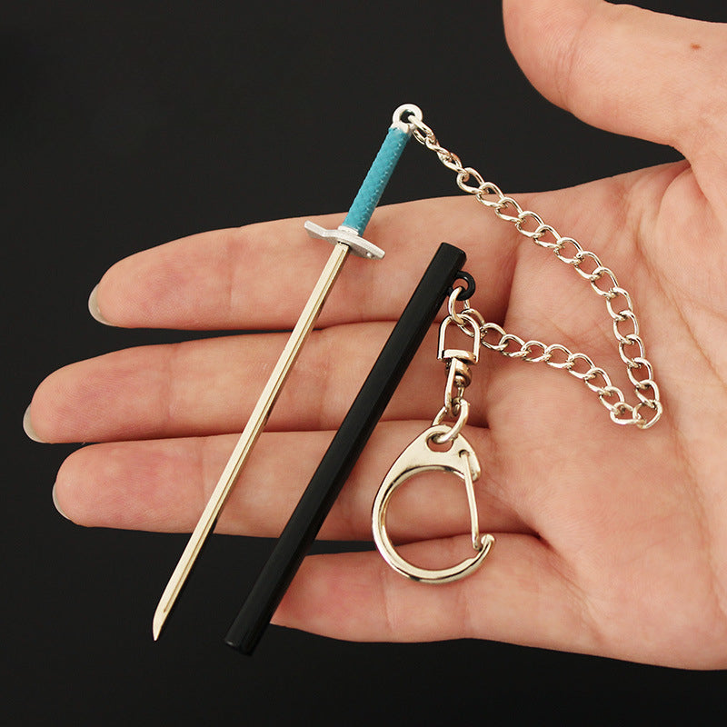 Cool Samurai Sword Cosplay Keychain Pendant