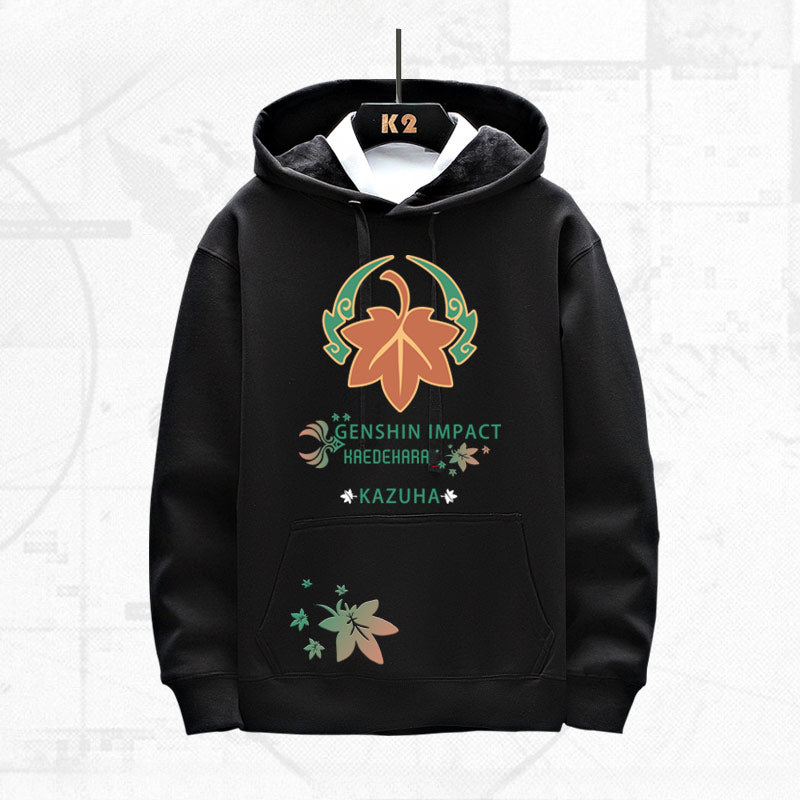 Game Pattern Printed Loose Hoodie