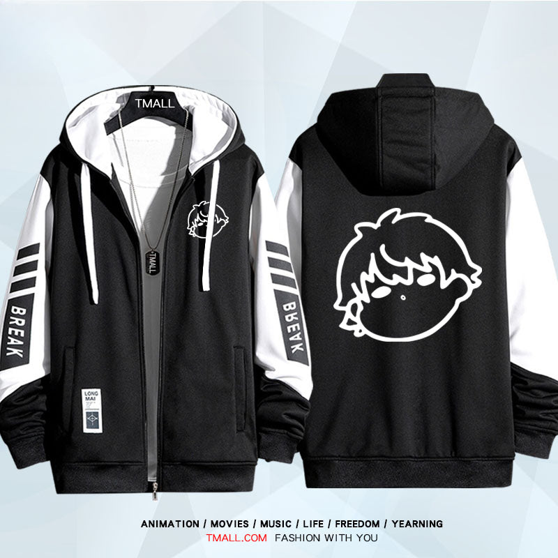 Unisex Anime Nagi Hooded Loose Jacket