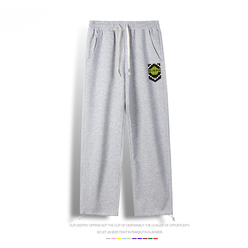 Casual Anime Logo Drawstring Sweatpants