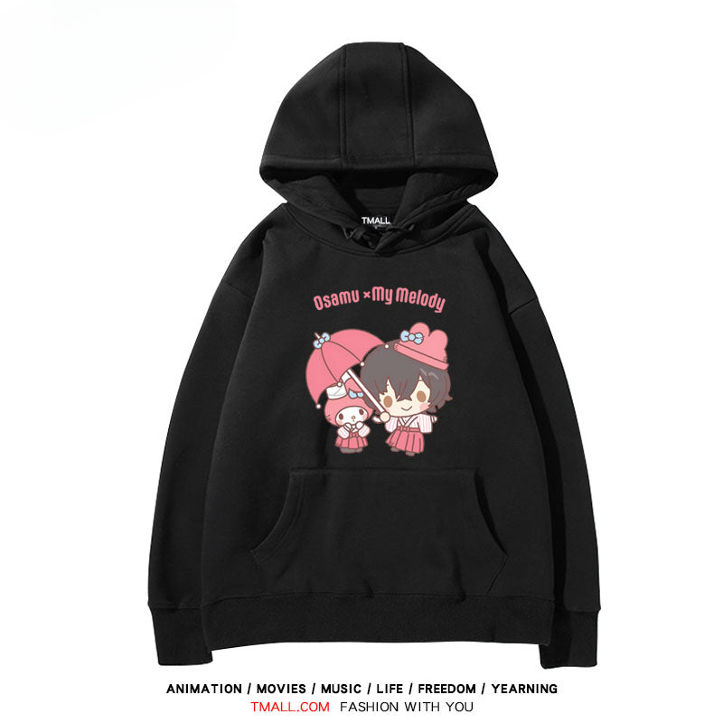 Men's and Women's Anime Printed Loose Hoodie
