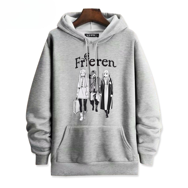 Casual Anime Graphic Printed Hoodie