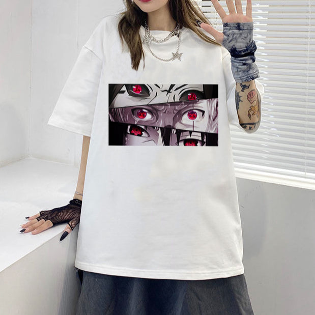 Casual Unisex Anime Printed Pullover Loose T-Shirt