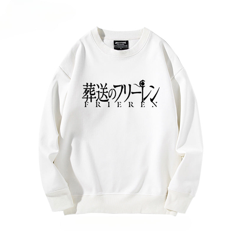 Women's Anime Print Crew Neck Sweatshirt