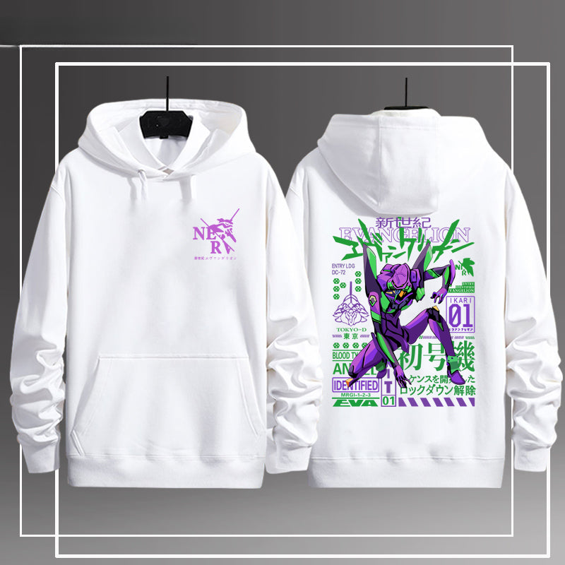 Casual EVA Anime Pullover Hoodie