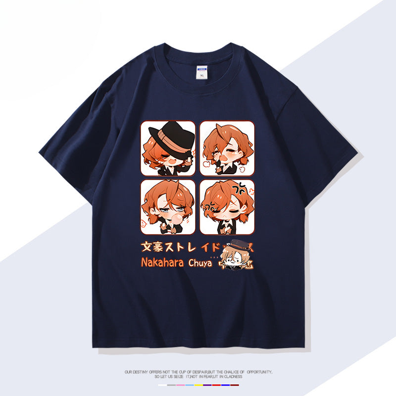 Trendy Anime Pattern Short-sleeved T-shirt