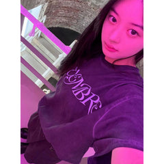 Minju Same Grey Graphic T-Shirt
