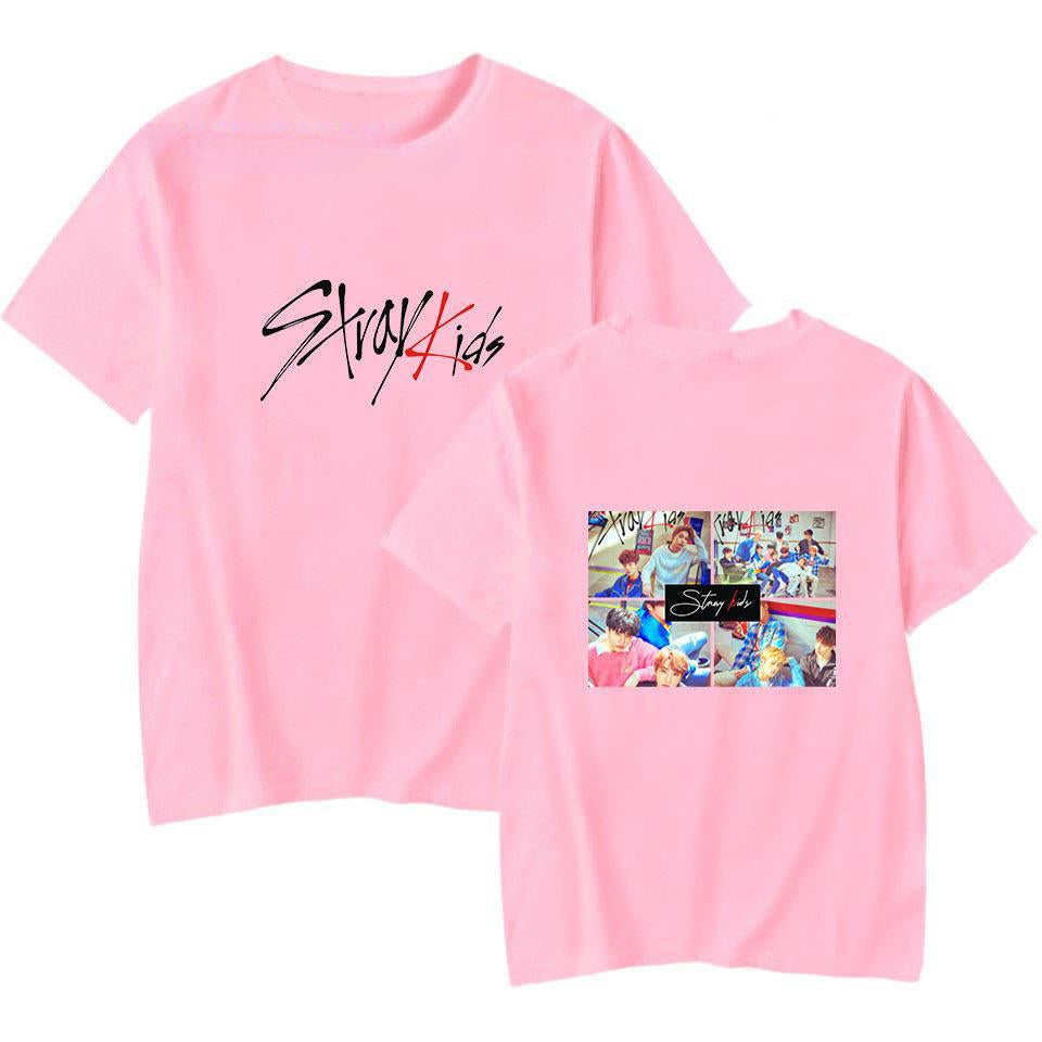 Women's KPOP Cartoon Printed Short Sleeve T-Shirt