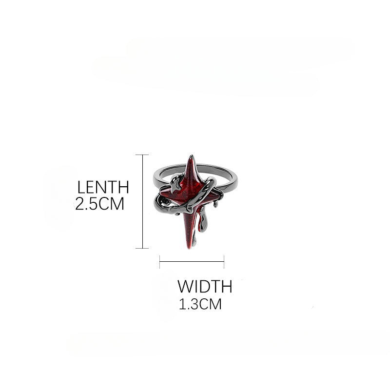 Retro Zircon Game Cos Ring