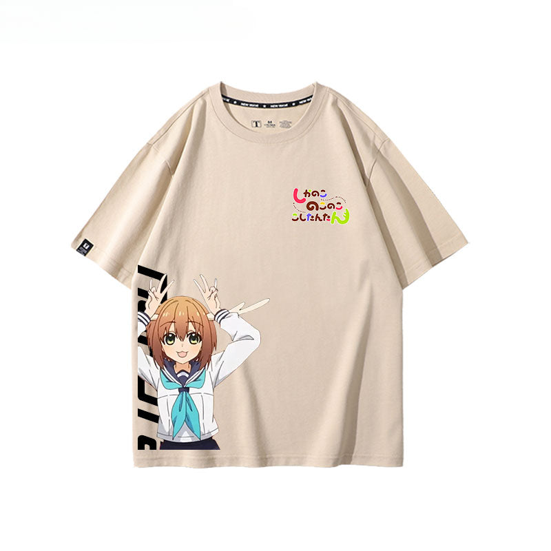 Women's Anime Cotton Short-sleeved Tee