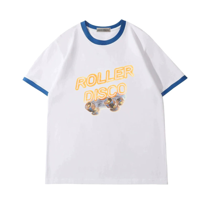 JAMES Same Color-block Short-sleeved T-shirt