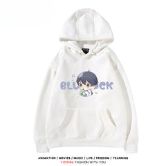 Cute Anime Graphic Print Pullover Hoodie