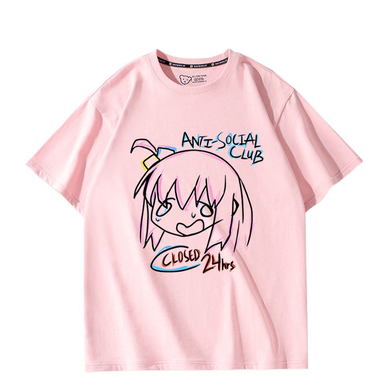 Bocchi Anime Cos Short-sleeved T-shirt