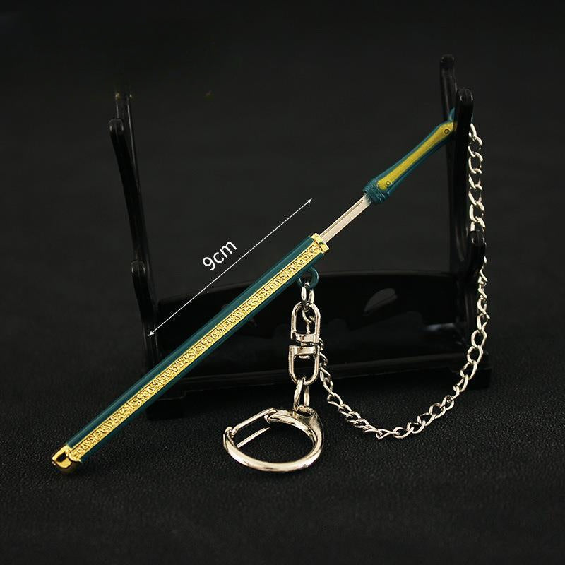 Cool Samurai Sword Cosplay Keychain Pendant