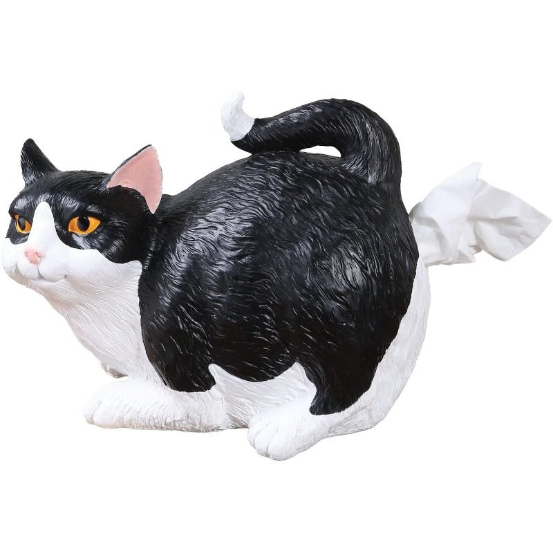 What on Earth Cat Bottom Tissue Holder Ornament