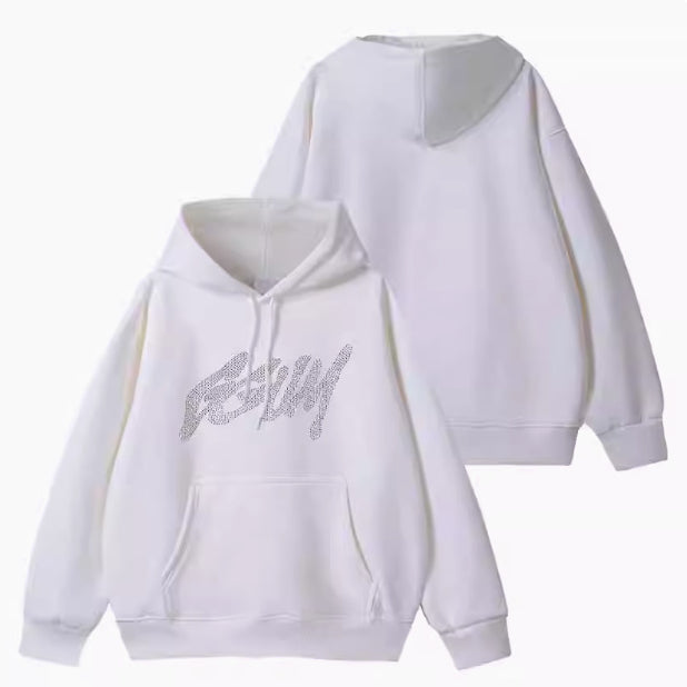 KPOP Letter Printed Pullover Hoodie