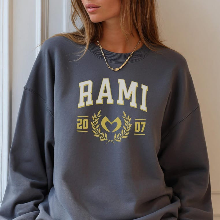 BM Logo Printed Crewneck Sweatshirt Hoodie