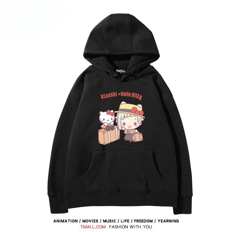 Men's and Women's Anime Printed Loose Hoodie