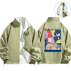 Kessoku Band Graphic Zip-up Jacket Top