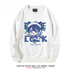 Cute Anime Pattern Crew Neck Sweatshirt