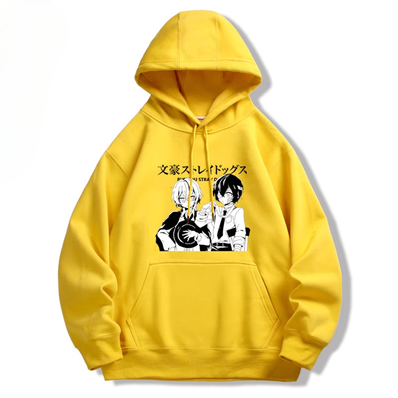 Unisex Dazai Anime Printed Pullover Hoodie