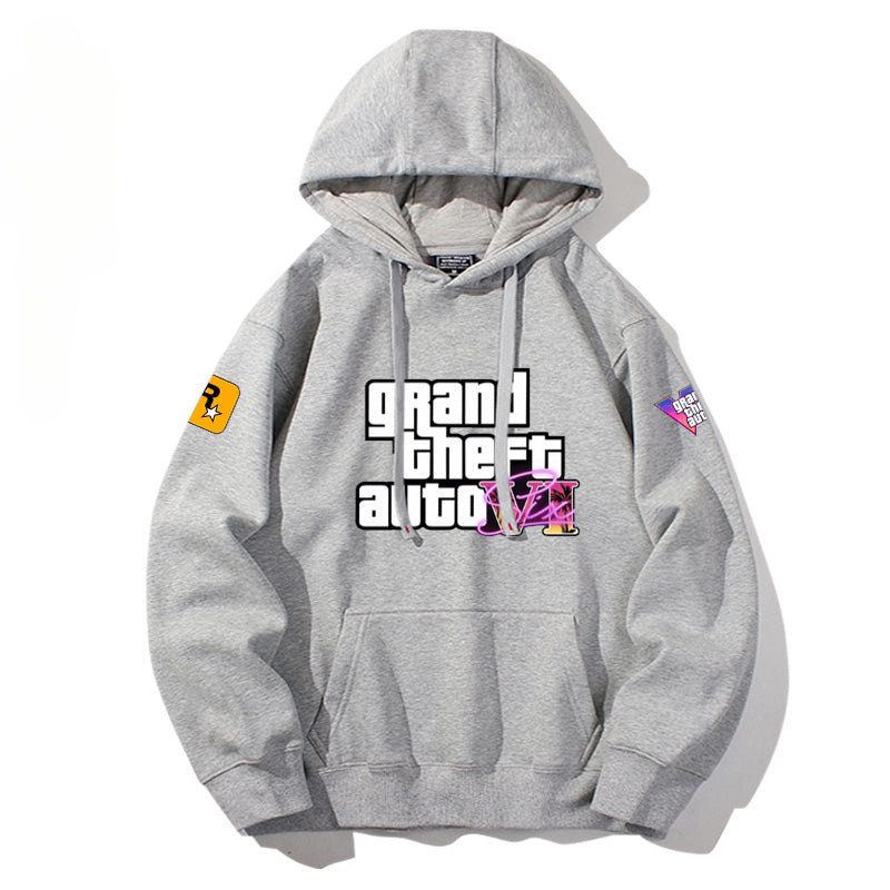 Unisex Game Logo Printed Casual Hoodie