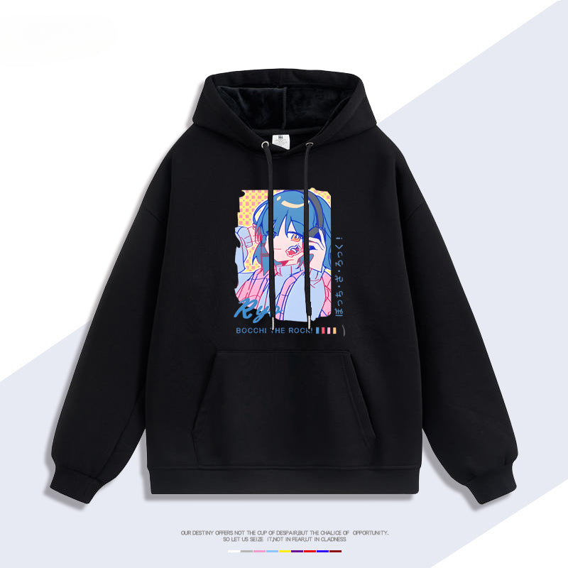 Unisex Anime Graphic Printed Hoodie