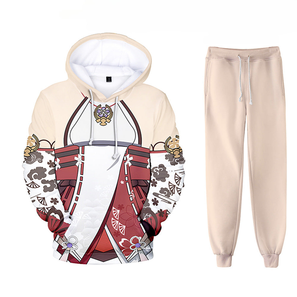 Casual Trendy Game 3D Print Hoodie Trousers Co-ords