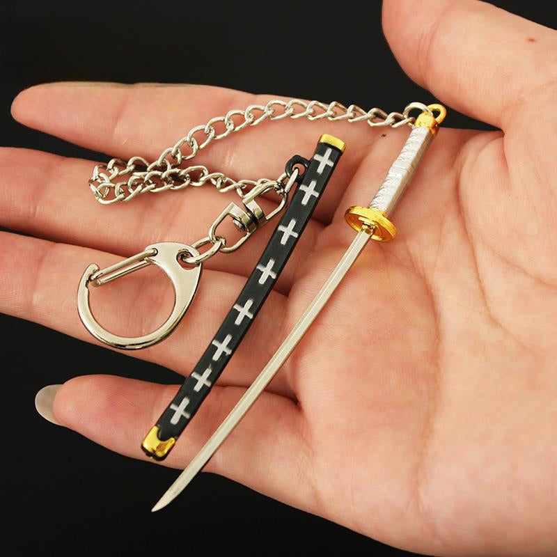 Cool Samurai Sword Cosplay Keychain Pendant