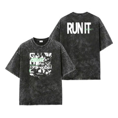 SKZ RUN IT Tour Printed T-Shirt Top