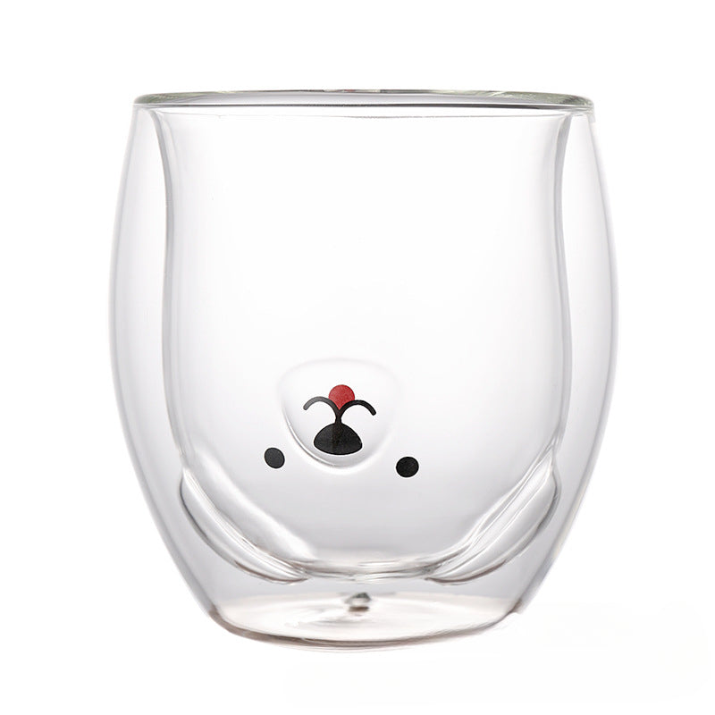 Creative Double Layer Bear Cup