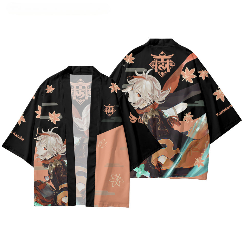 Unisex Game 3d Print Cosplay Kimono Cloak