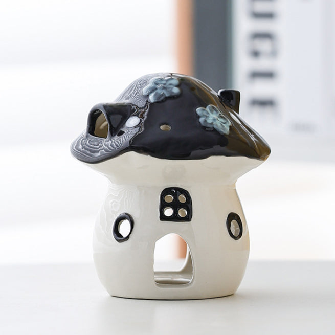 Cartoon Mushroom Candle Holder Ornament