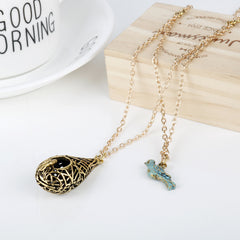 Creative Retro Bird's Nest Pendant Necklace