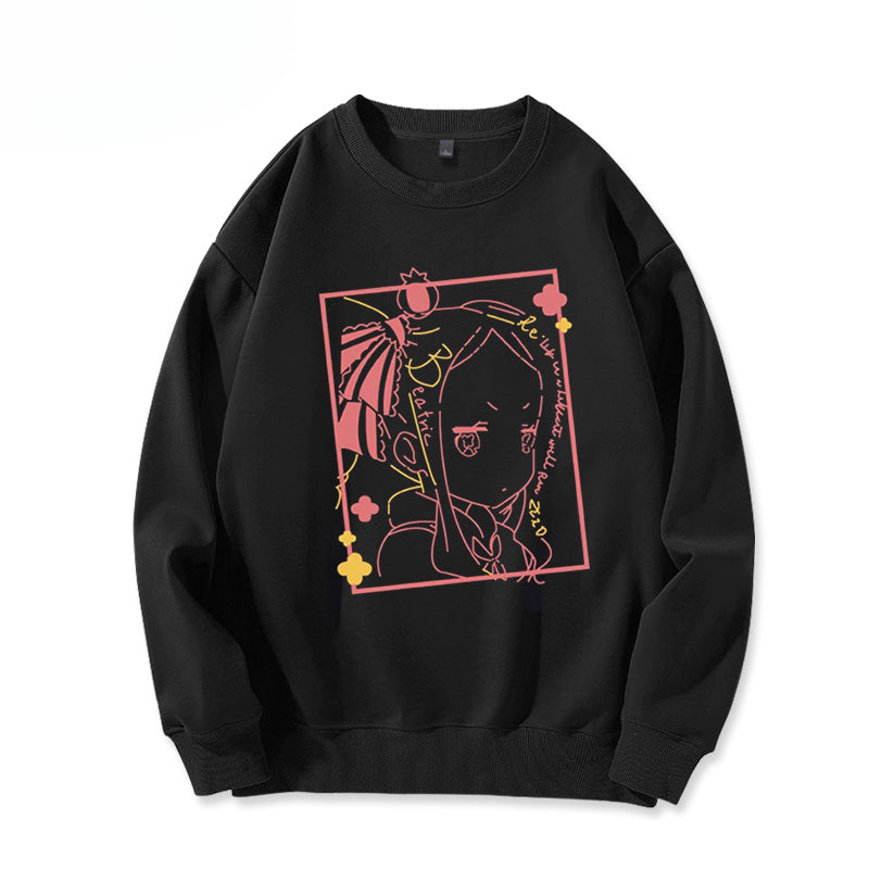 Unisex Anime Graphic Crew Neck Sweatshirt