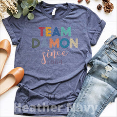Team Damon Since 1864 Printed T-Shirt