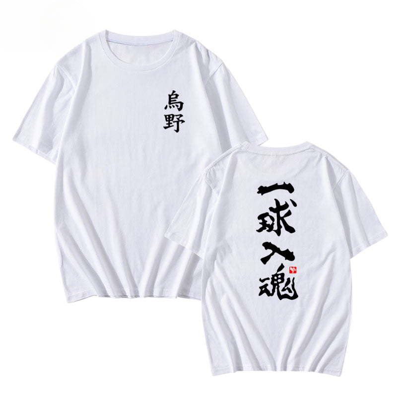 Women's Anime Letter Short Sleeve T-Shirt